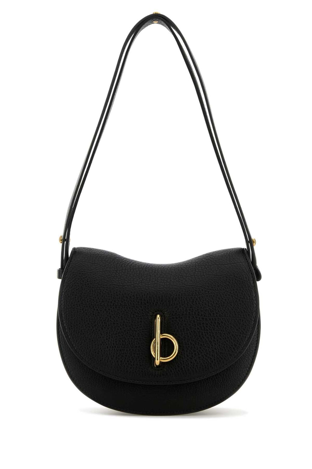 Burberry Women Black Leather Small Rocking Horse Shoulder Bag