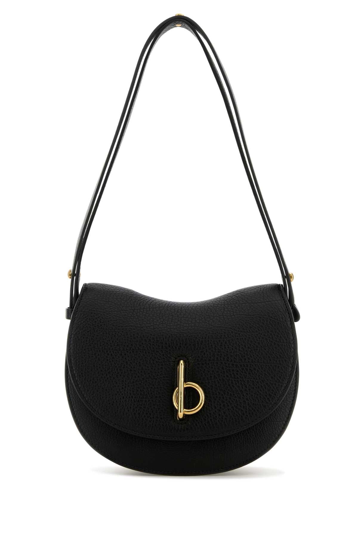Burberry Women Black Leather Small Rocking Horse Shoulder Bag