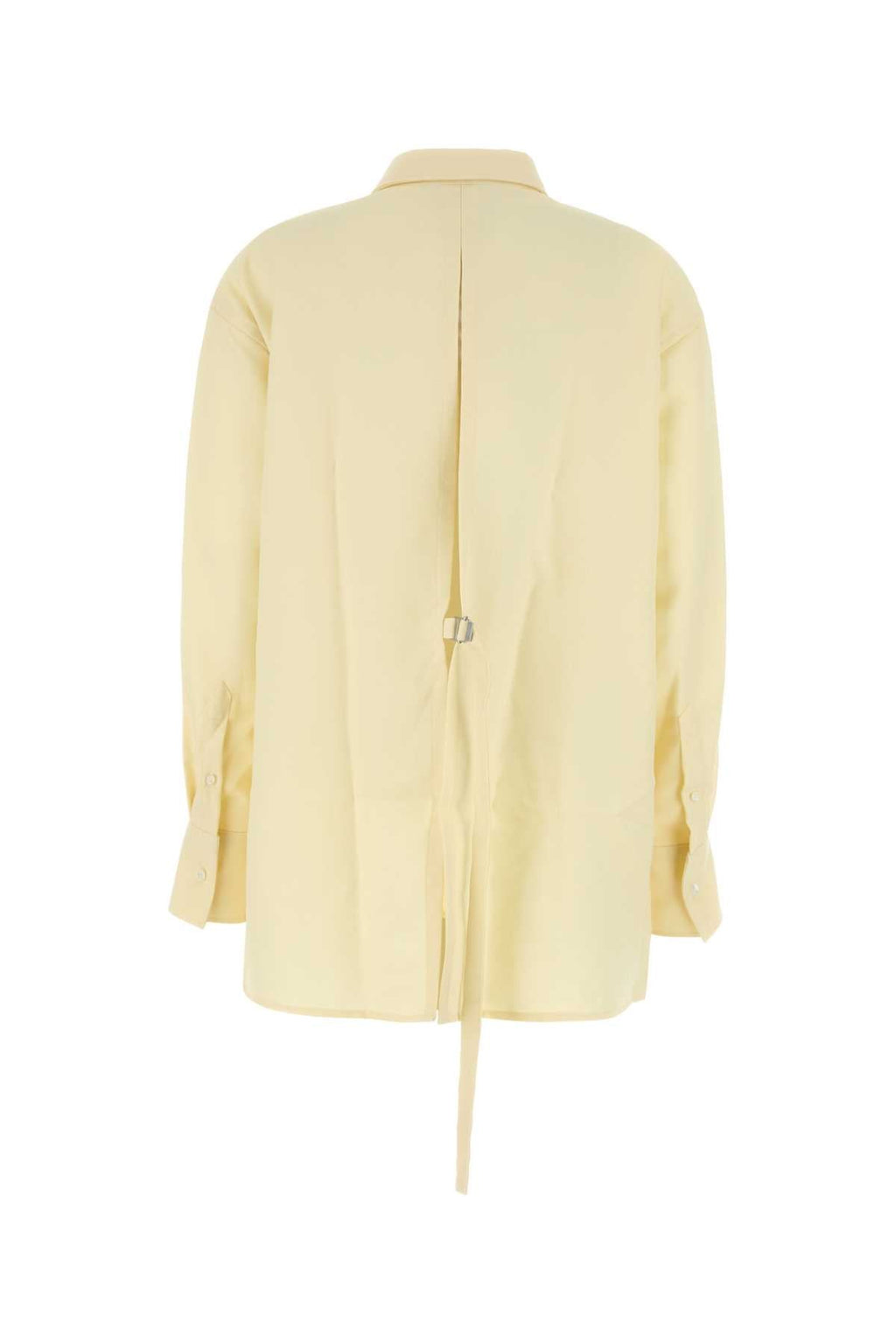 Ami Women Pastel Yellow Wool Oversize Shirt
