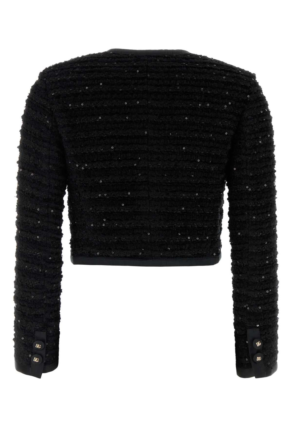 Dolce & Gabbana Women Black Tweed Blazer