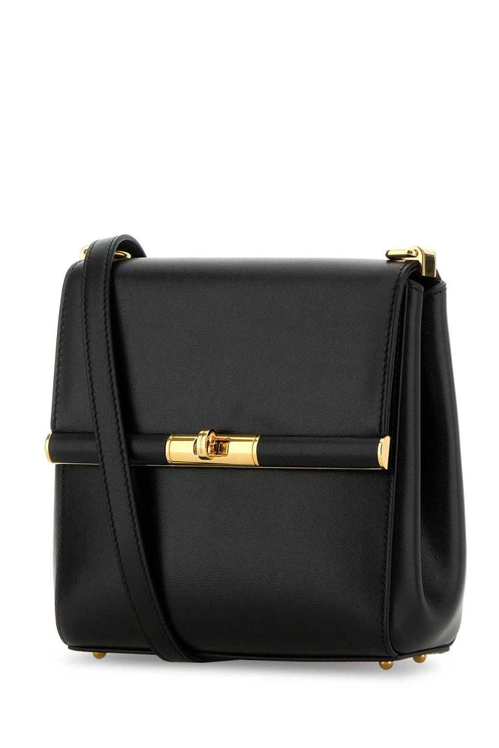 Dolce & Gabbana Women Black Leather Marlene Crossbody Bag