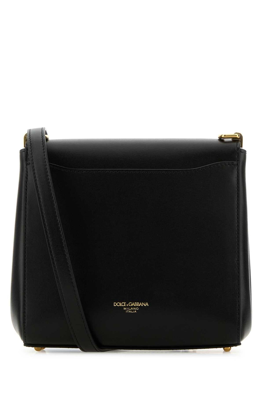 Dolce & Gabbana Women Black Leather Marlene Crossbody Bag