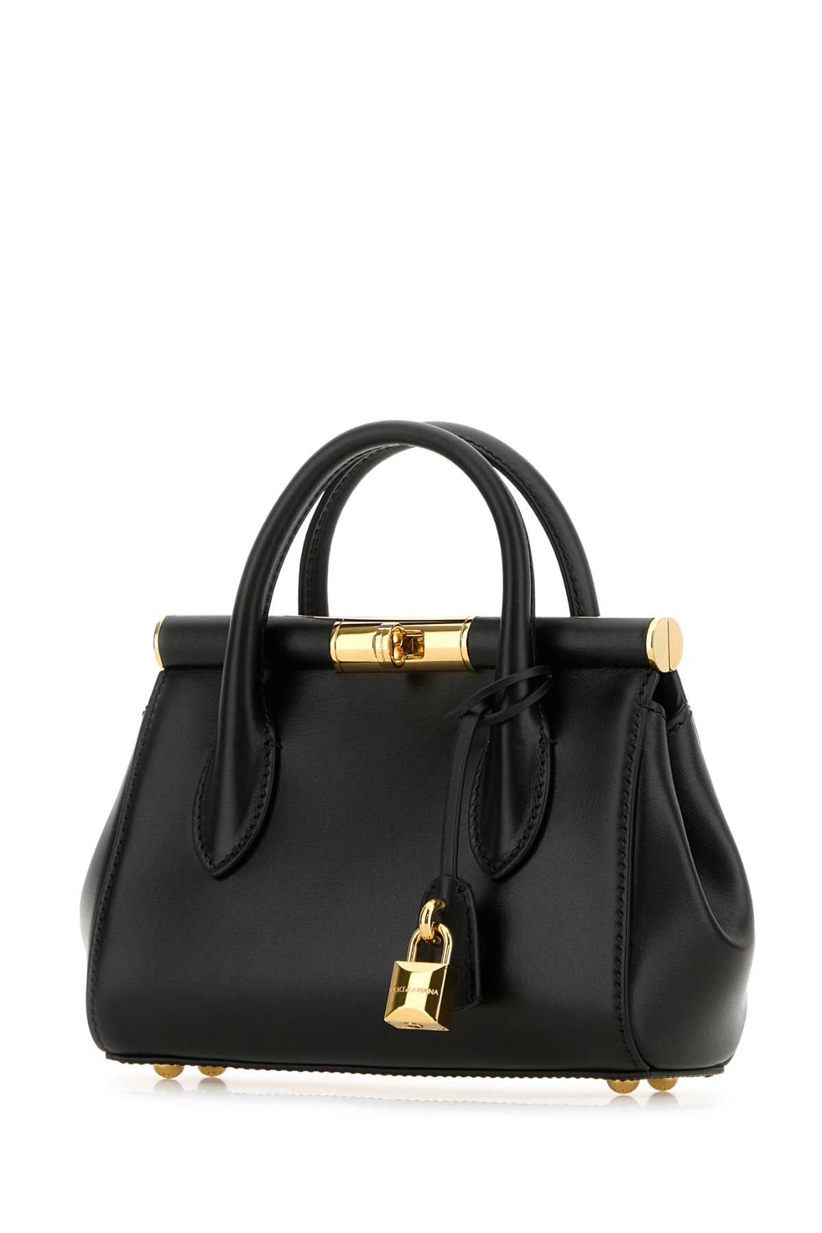 Dolce & Gabbana Women Black Leather Marlene Handbag