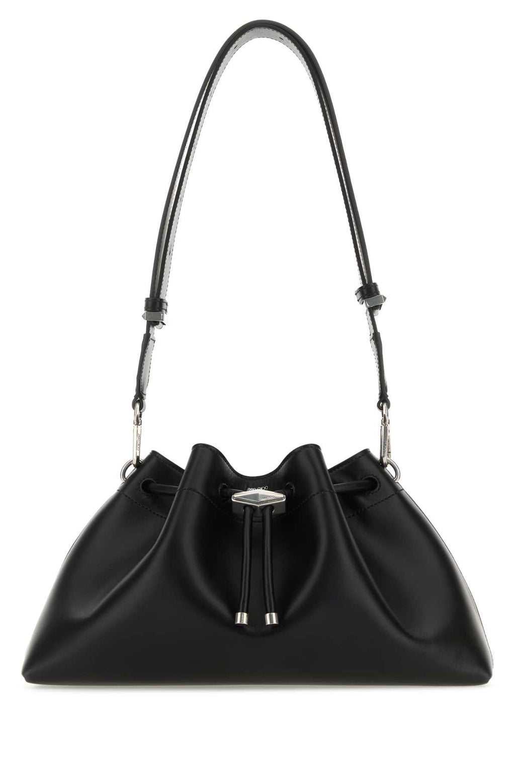 Jimmy Choo Women Black Leather Bon Bon Crossbody Bag