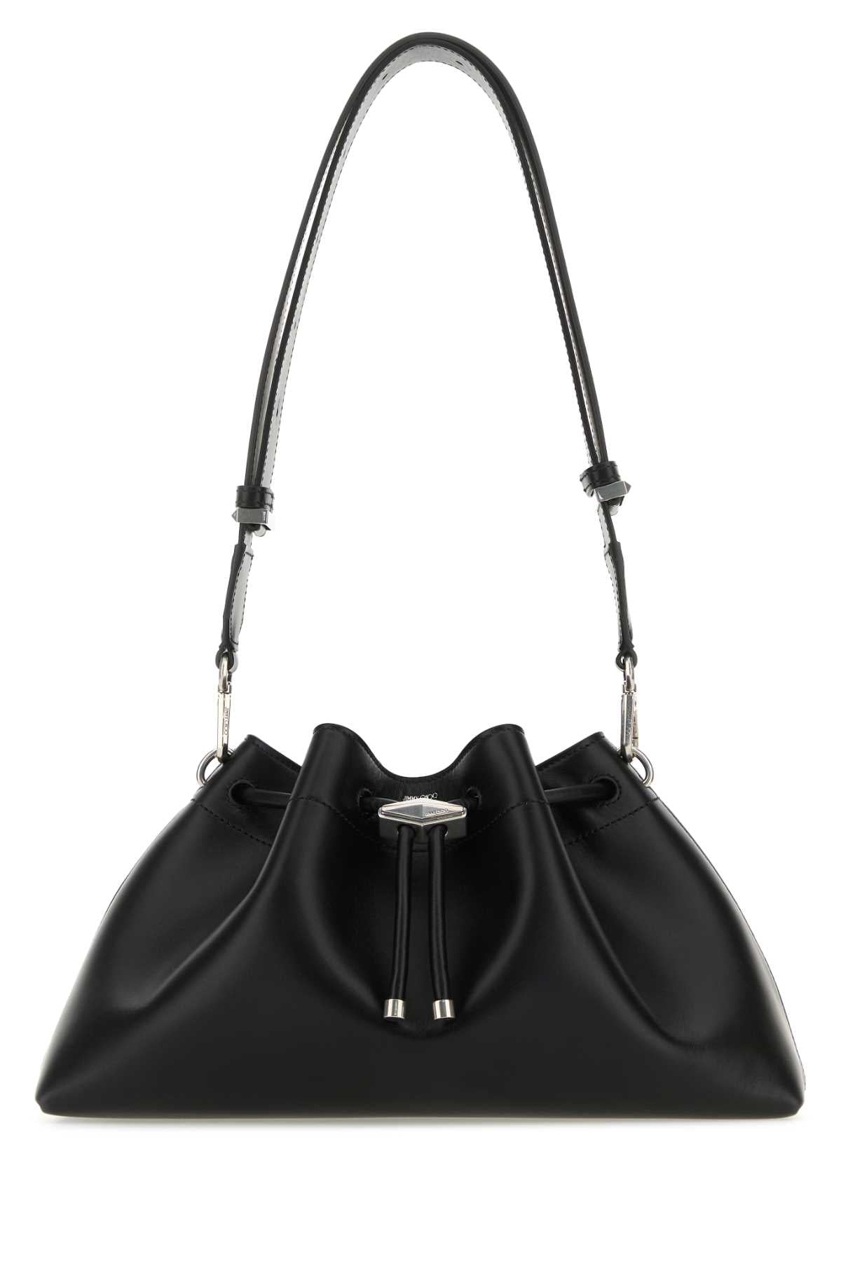 Jimmy Choo Women Black Leather Bon Bon Crossbody Bag