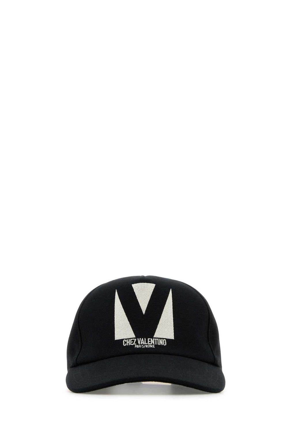 Valentino Garavani Men Black Cotton Baseball Cap