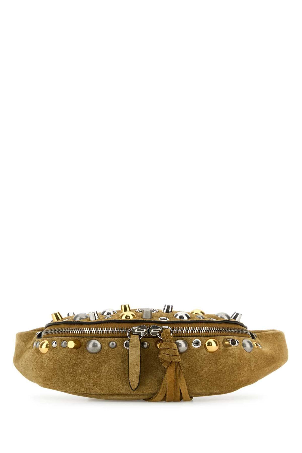 Valentino Garavani Men Beige Suede Nellcã´Te Belt Bag