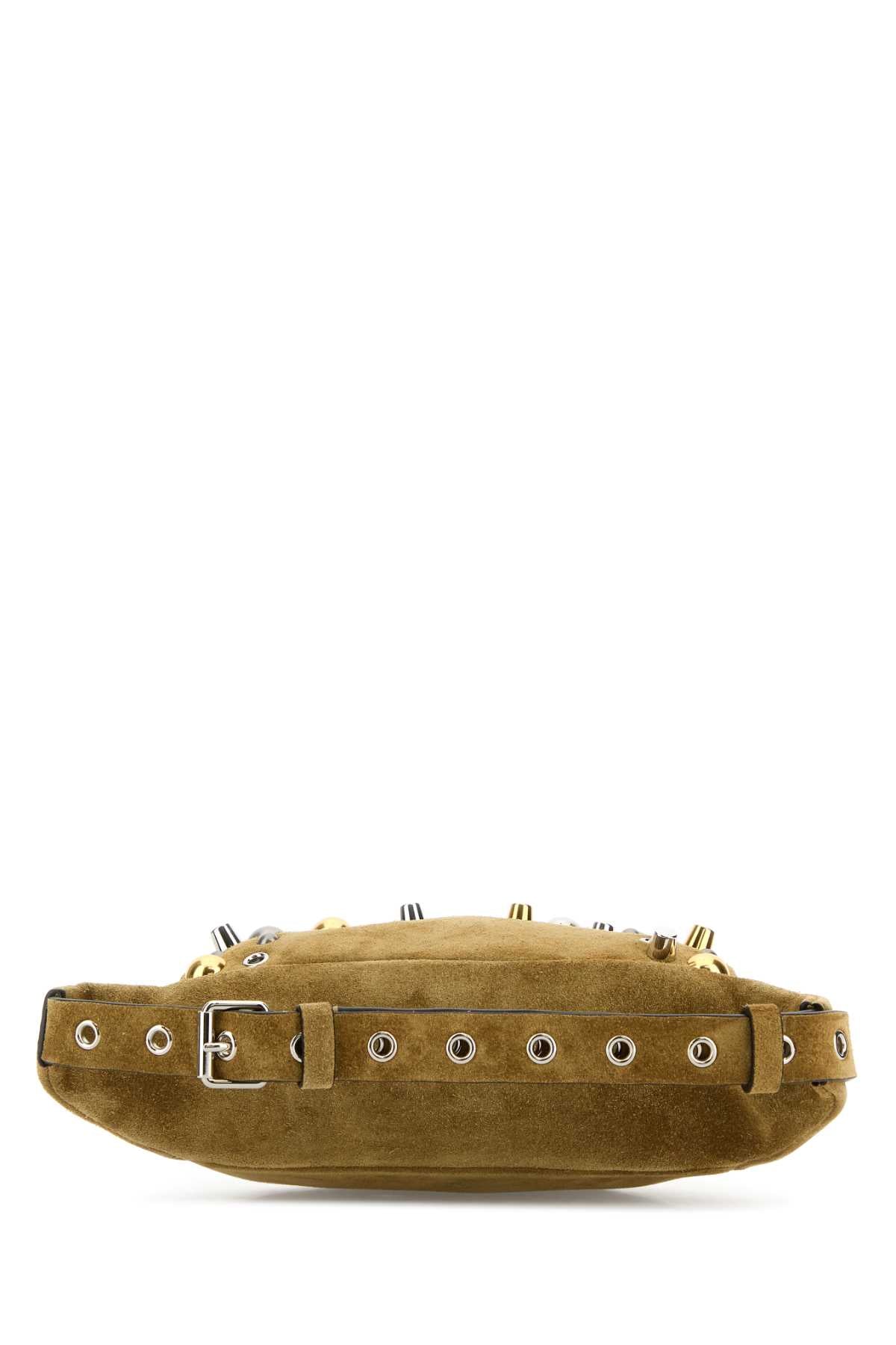 Valentino Garavani Men Beige Suede Nellcã´Te Belt Bag
