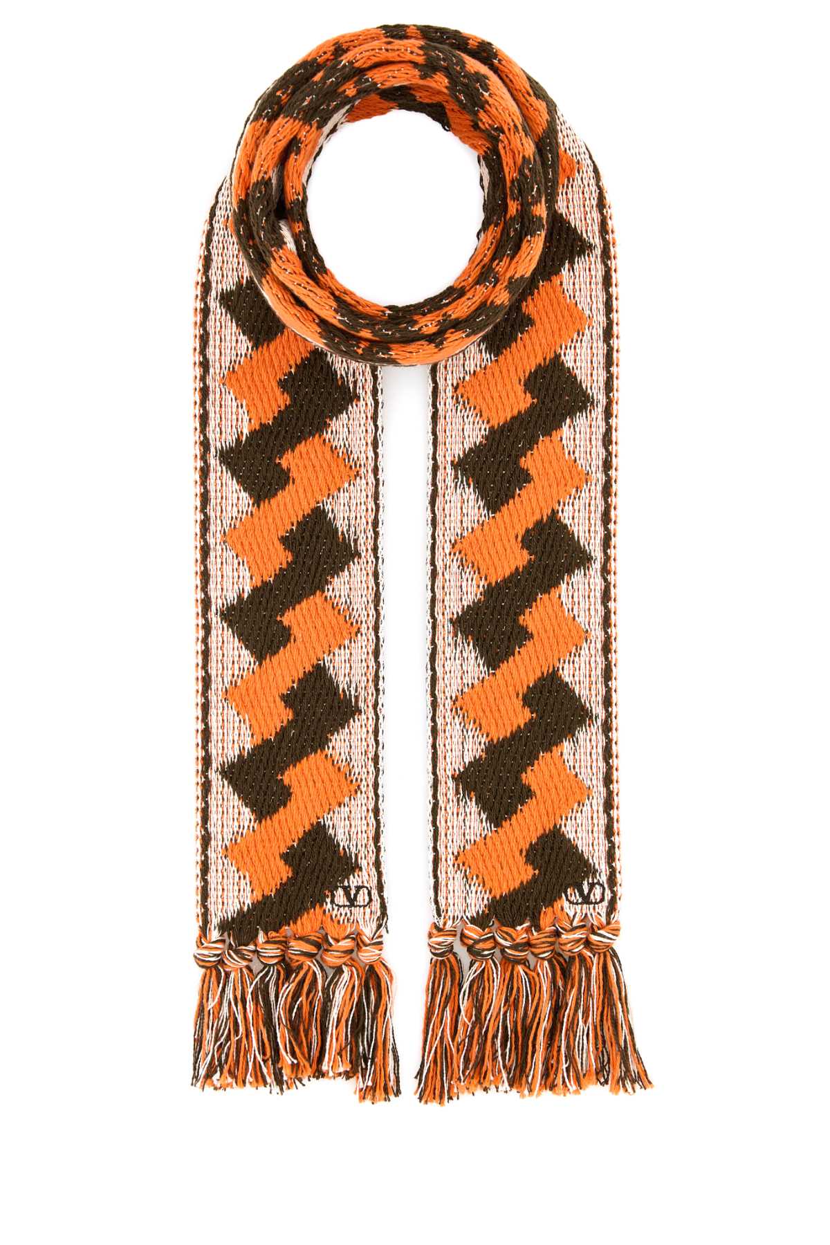 Valentino Garavani Men Embroidered Jacquard Scarf