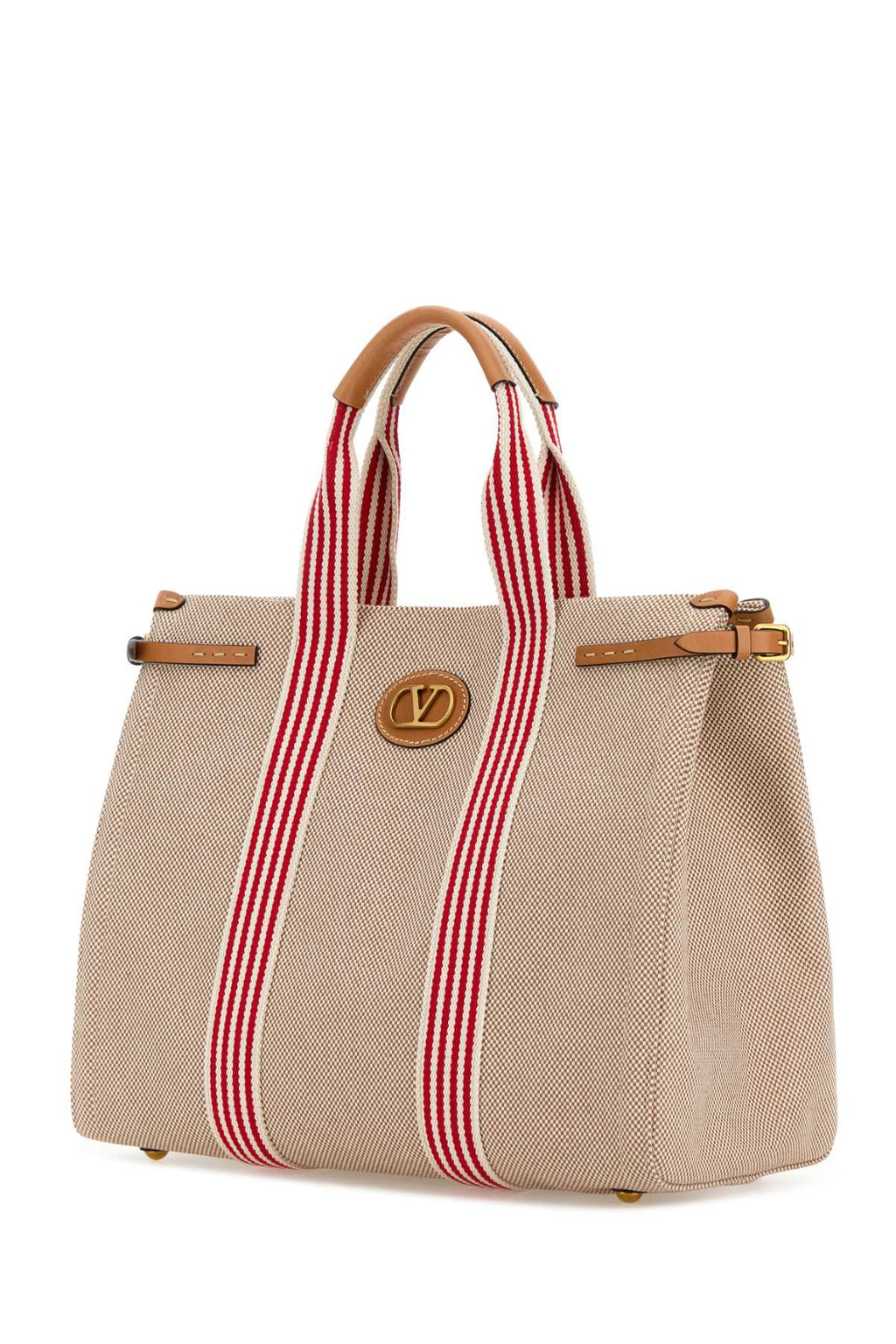 Valentino Garavani Men Two-Tone Canvas Antibes Shopping Bag