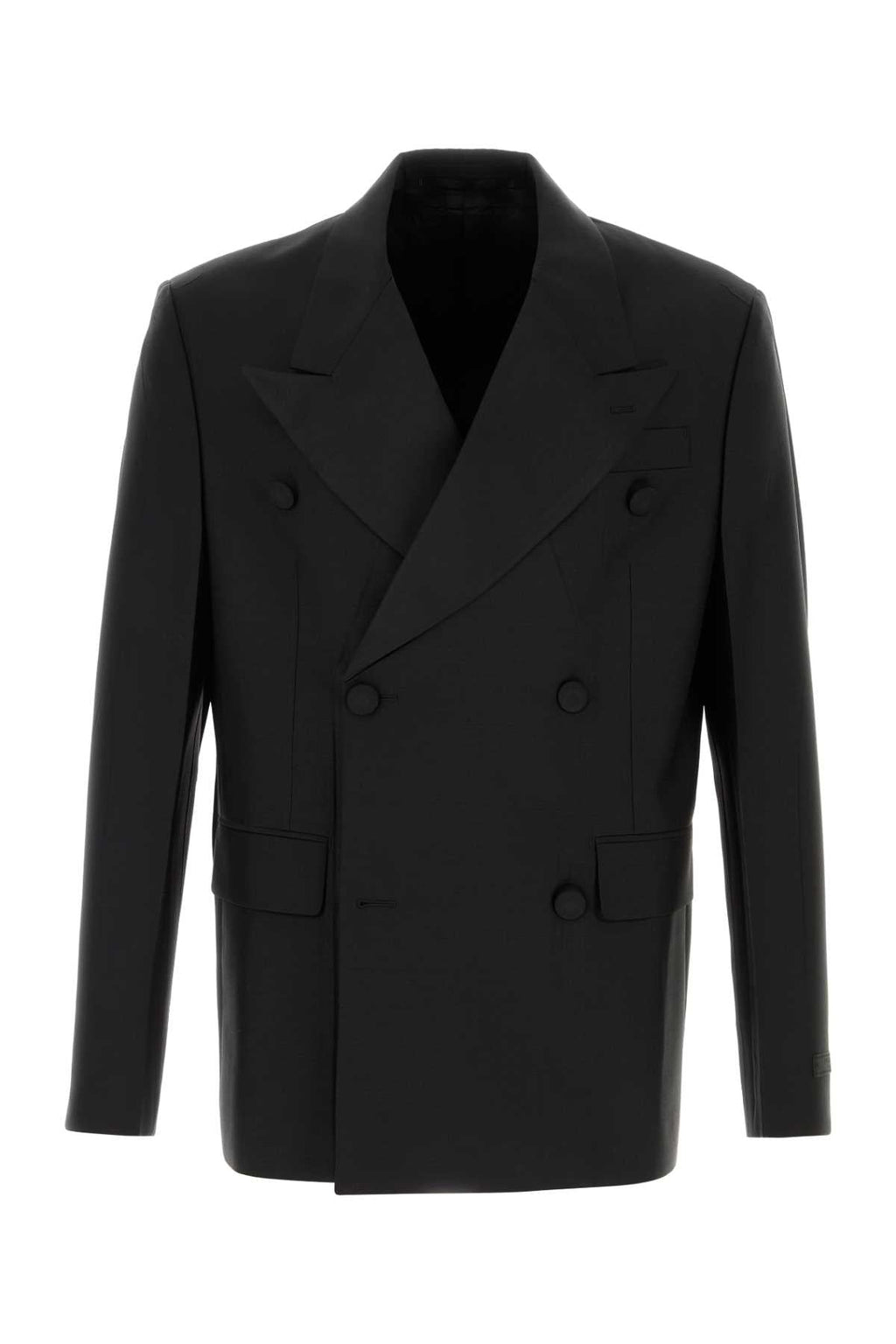 Prada Men Black Mohair Blend Blazer