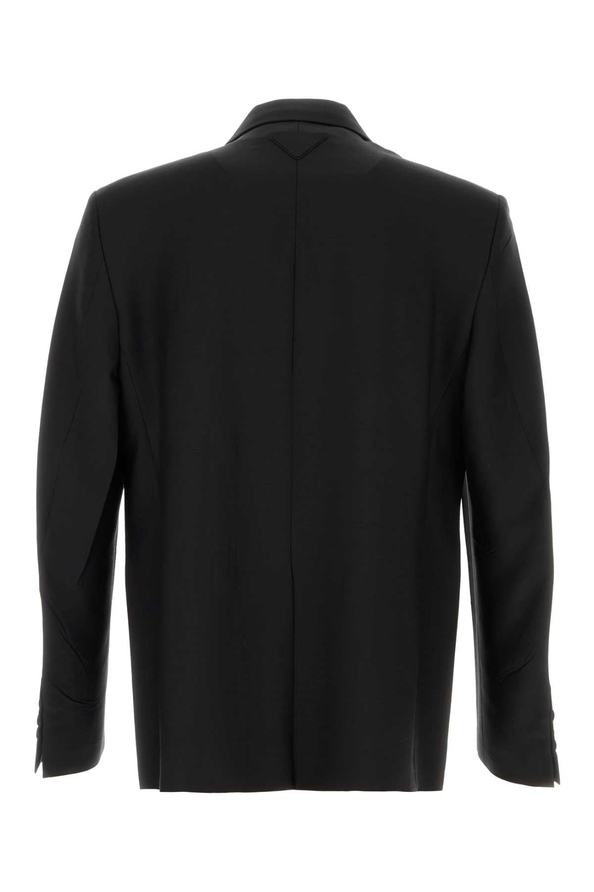Prada Men Black Mohair Blend Blazer