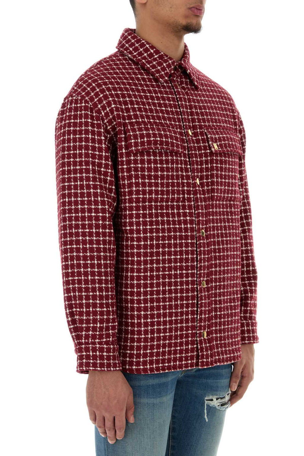 Amiri Men Embroidered Boucle Jacket