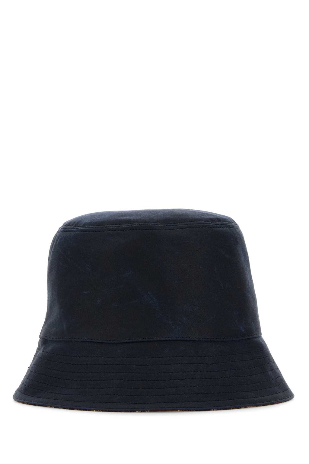 Loewe Men Navy Blue Canvas Reversibile Bucket Hat