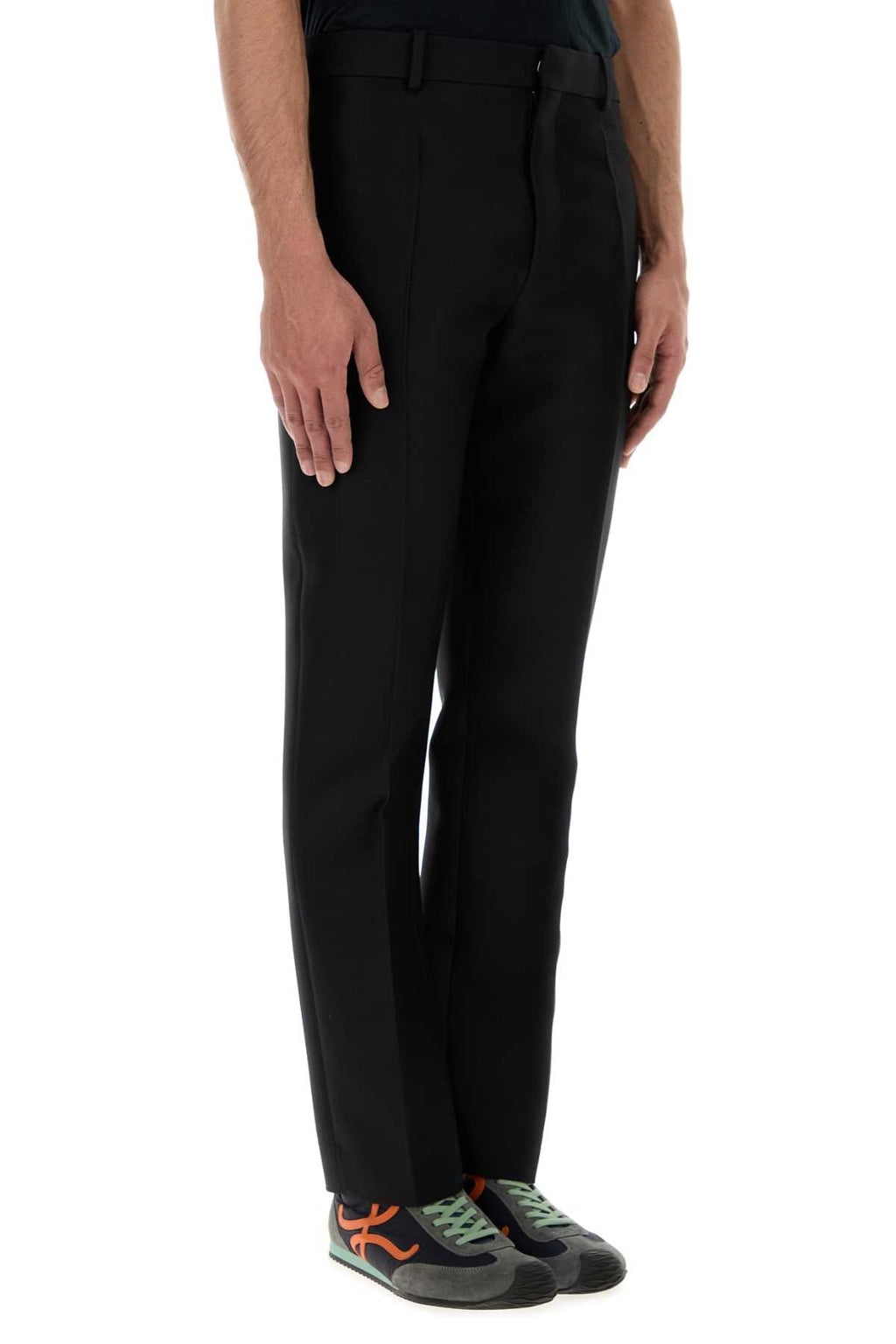 Loewe Men Black Wool Blend Pant