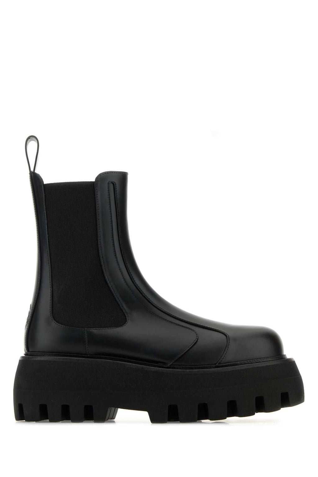 Alexander Mcqueen Women Black Leather Chelsea Sofa Ankle Boots