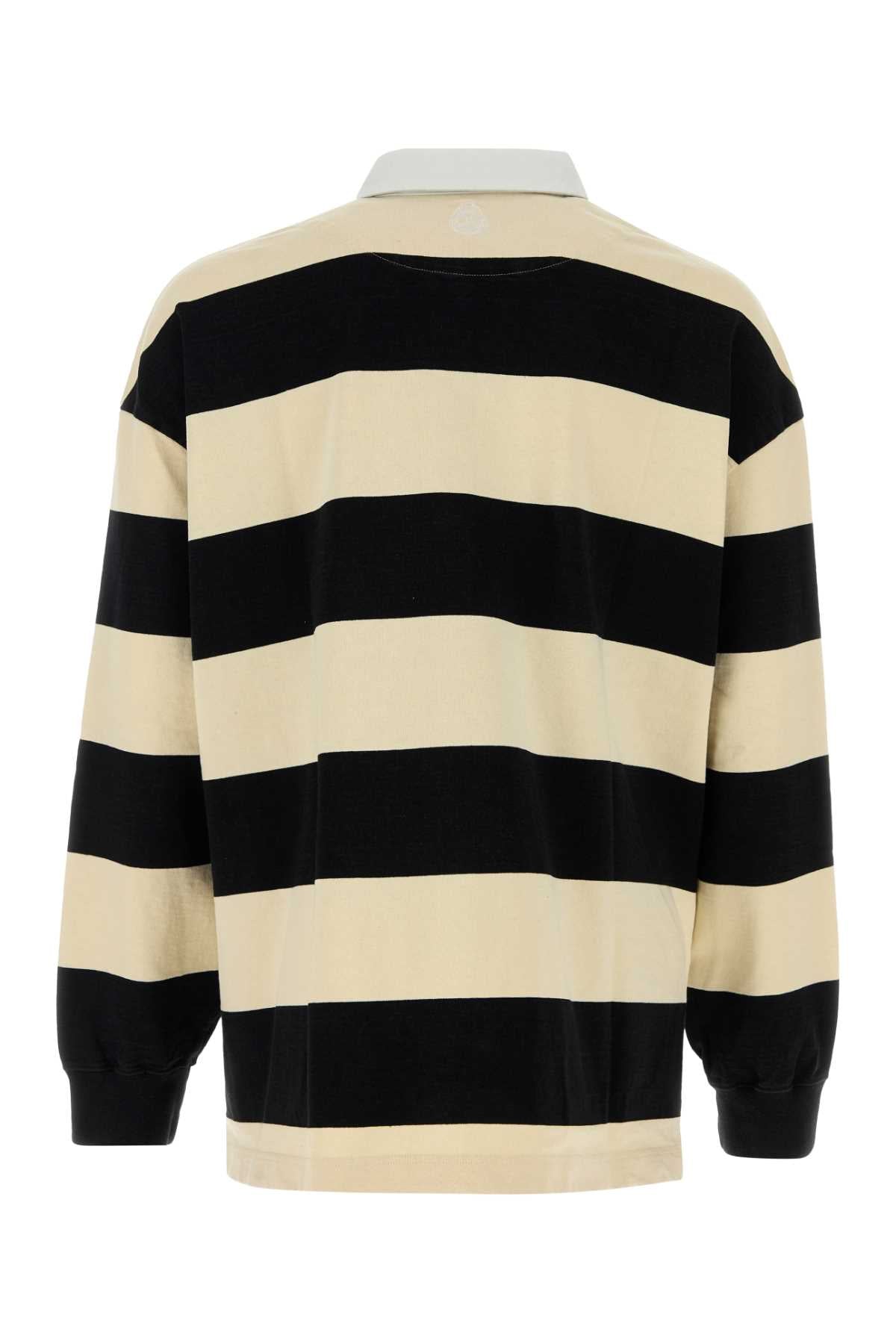 Alexander Mcqueen Men Embroidered Cotton Oversize Polo Shirt