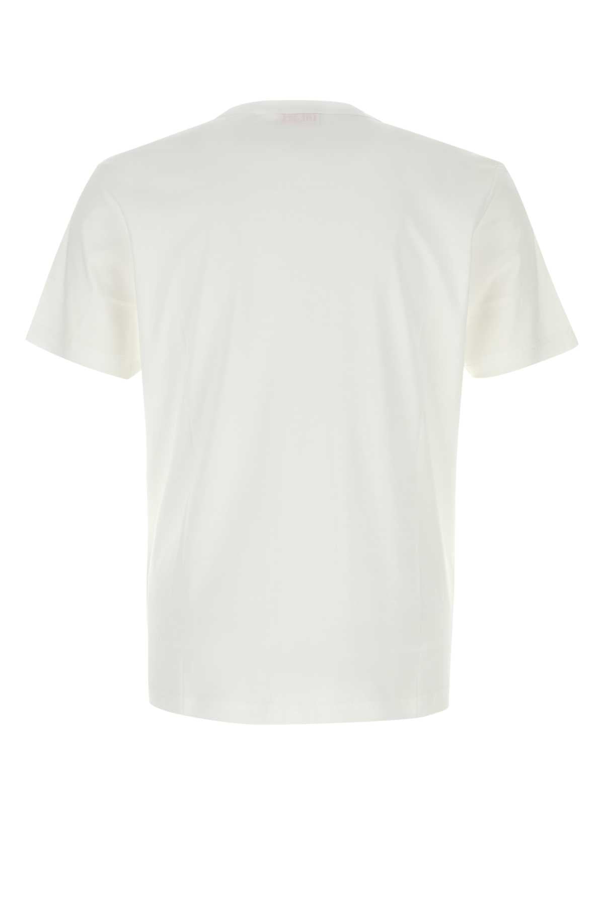 Diesel Men White Cotton T-Miegor-K77 T-Shirt