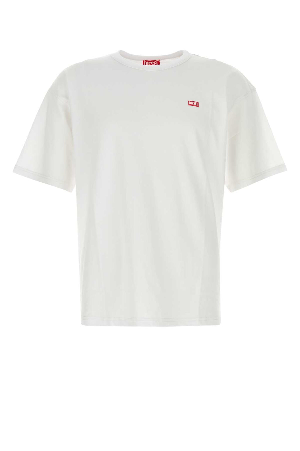 Diesel Men White Cotton T-Boxt-R30 T-Shirt