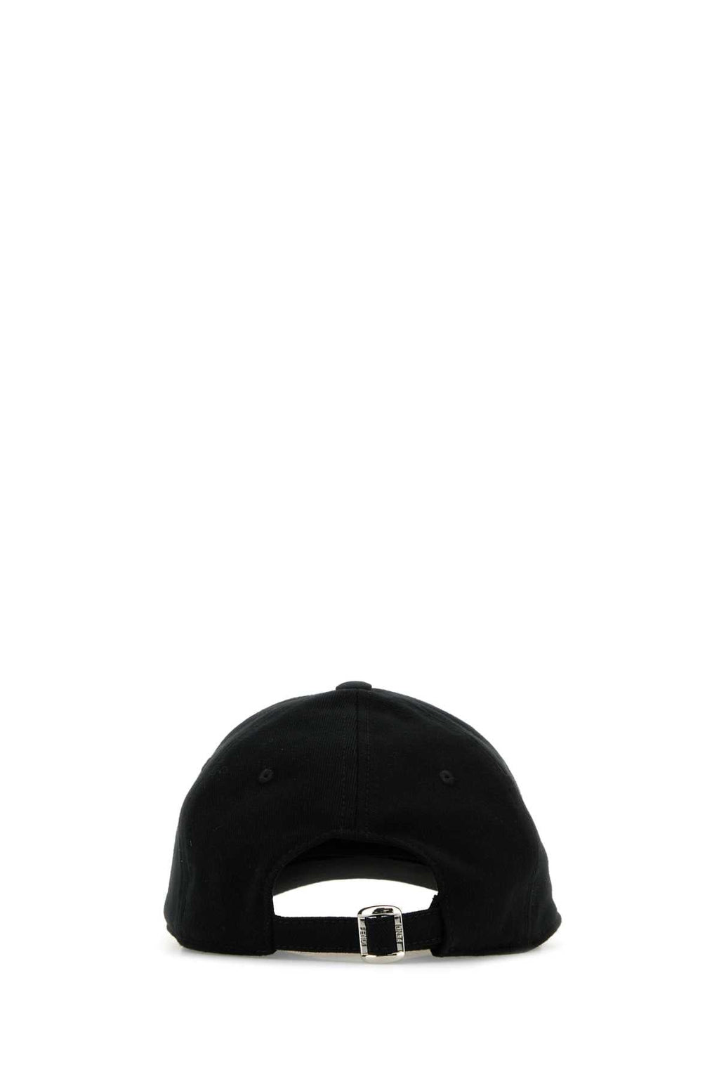 Fendi Men Black Stretch Cotton Baseball Cap