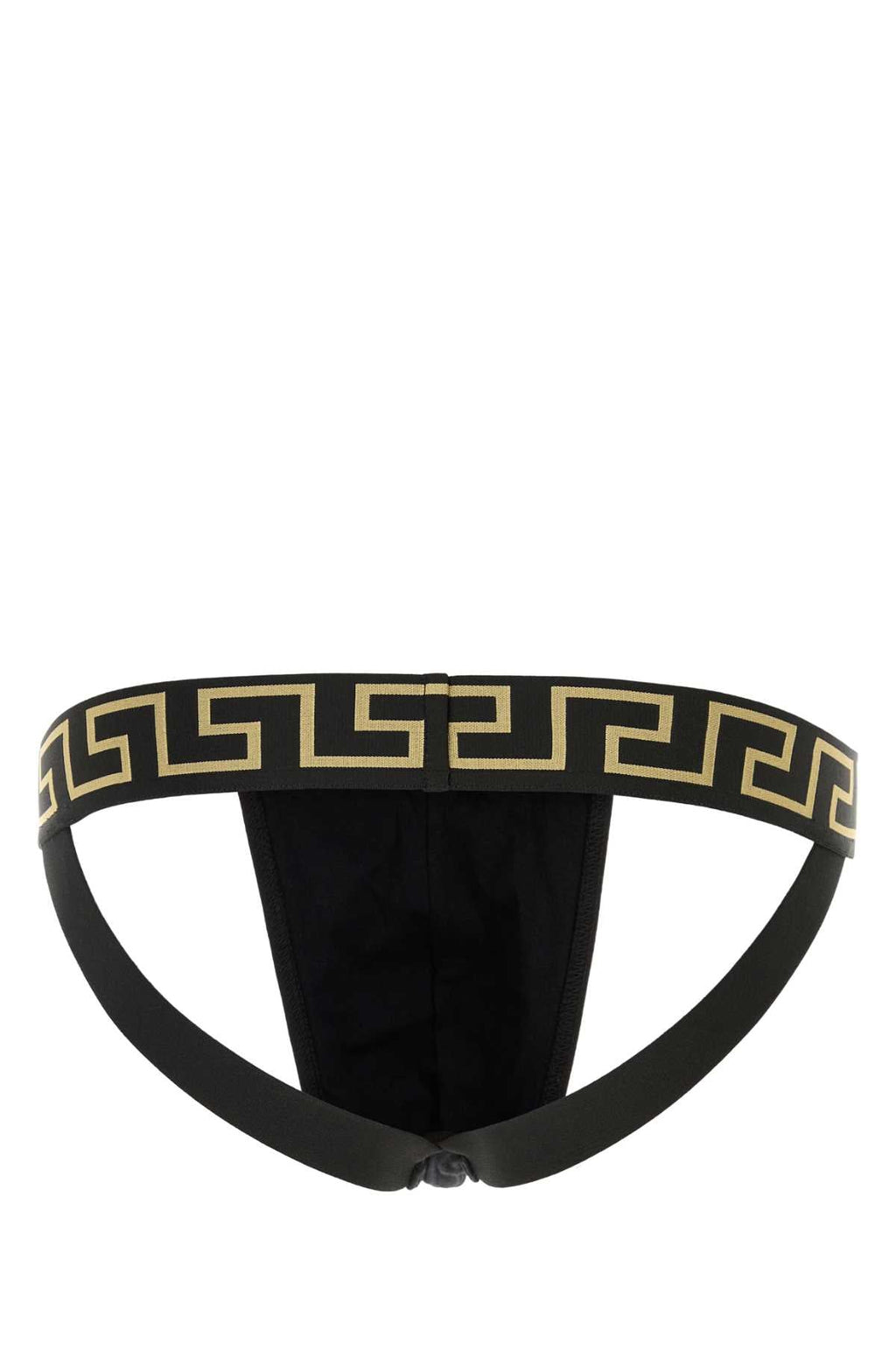 Versace Men Black Stretch Cotton Brief