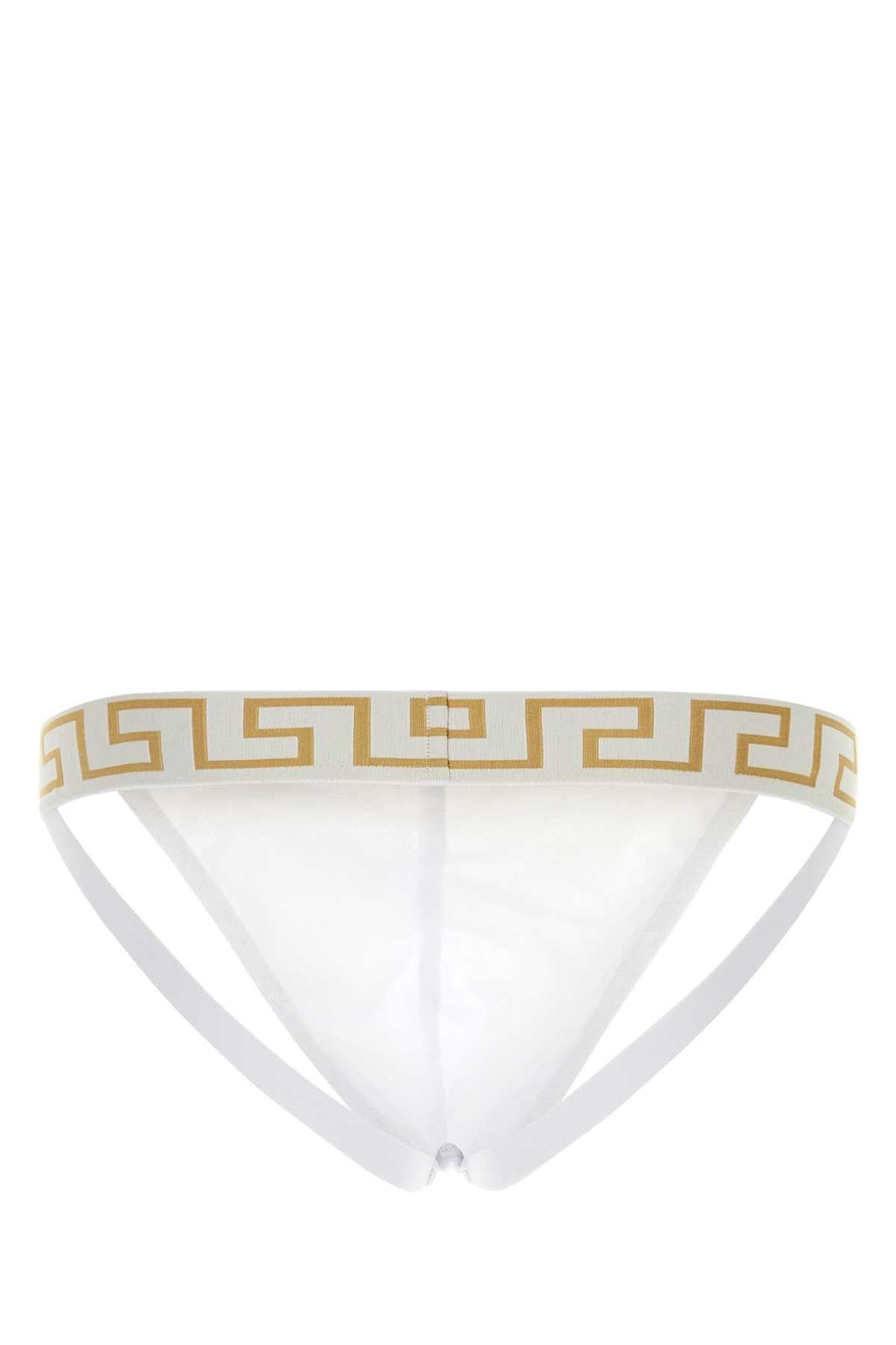Versace Men White Stretch Cotton Brief