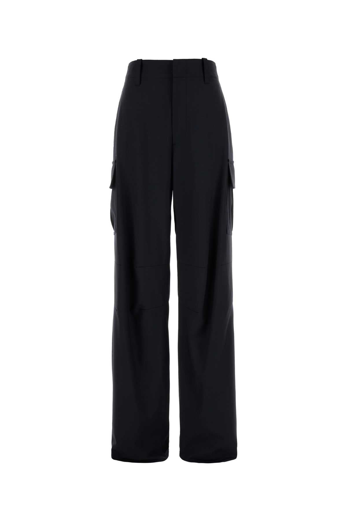 Bottega Veneta Women Midnight Blue Wool Cargo Pant