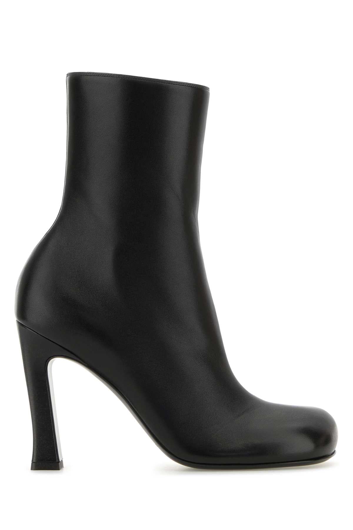 Bottega Veneta Women Black Leather Nico Ankle Boots