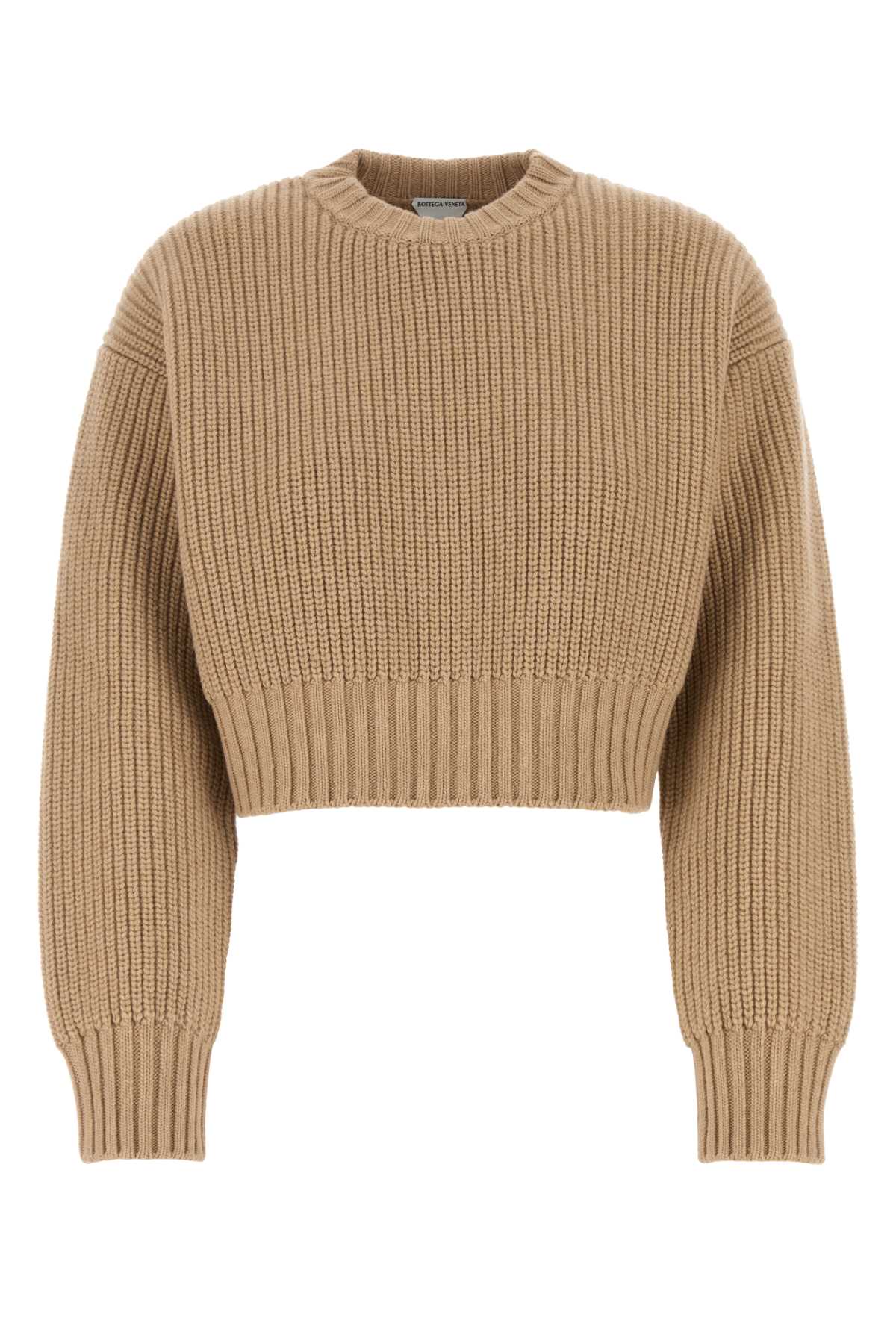 Bottega Veneta Women Camel Wool Blend Sweater