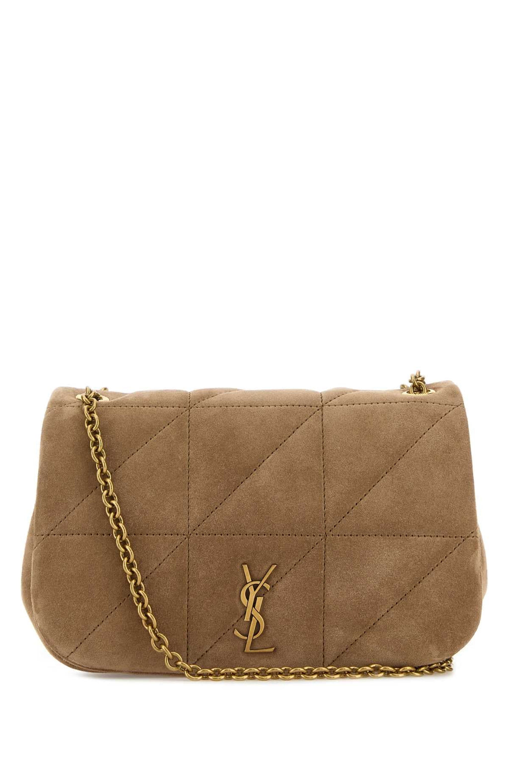 Saint Laurent Women Cappuccino Suede Mini Jamie 4.3 Shoulder Bag