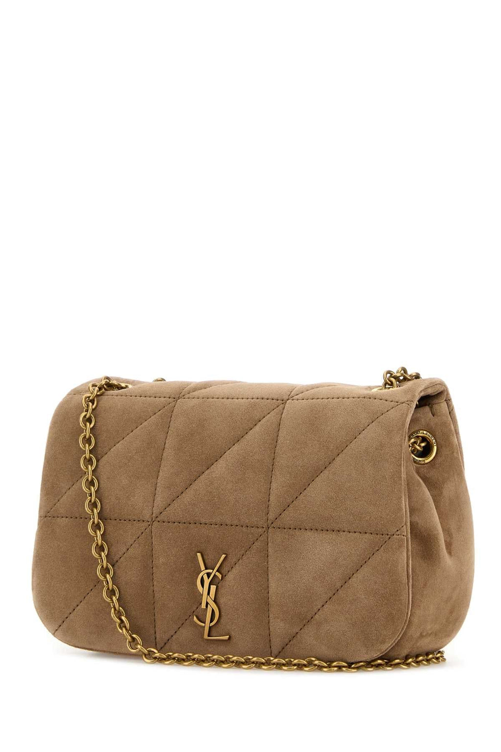 Saint Laurent Women Cappuccino Suede Mini Jamie 4.3 Shoulder Bag