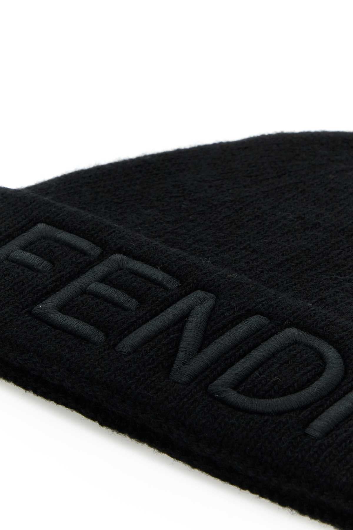 Fendi Men Black Wool Beanie Hat