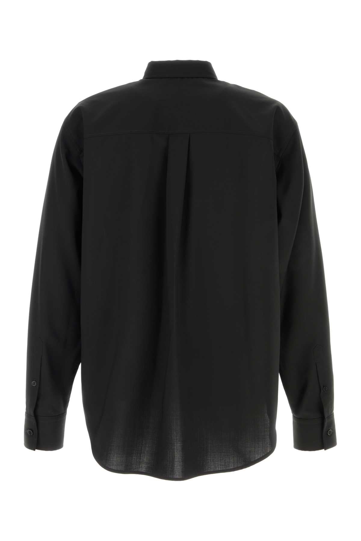 Fendi Men Black Wool Shirt