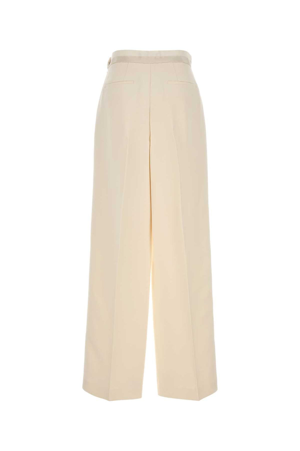 Fendi Women Ivory Wool Blend Pant