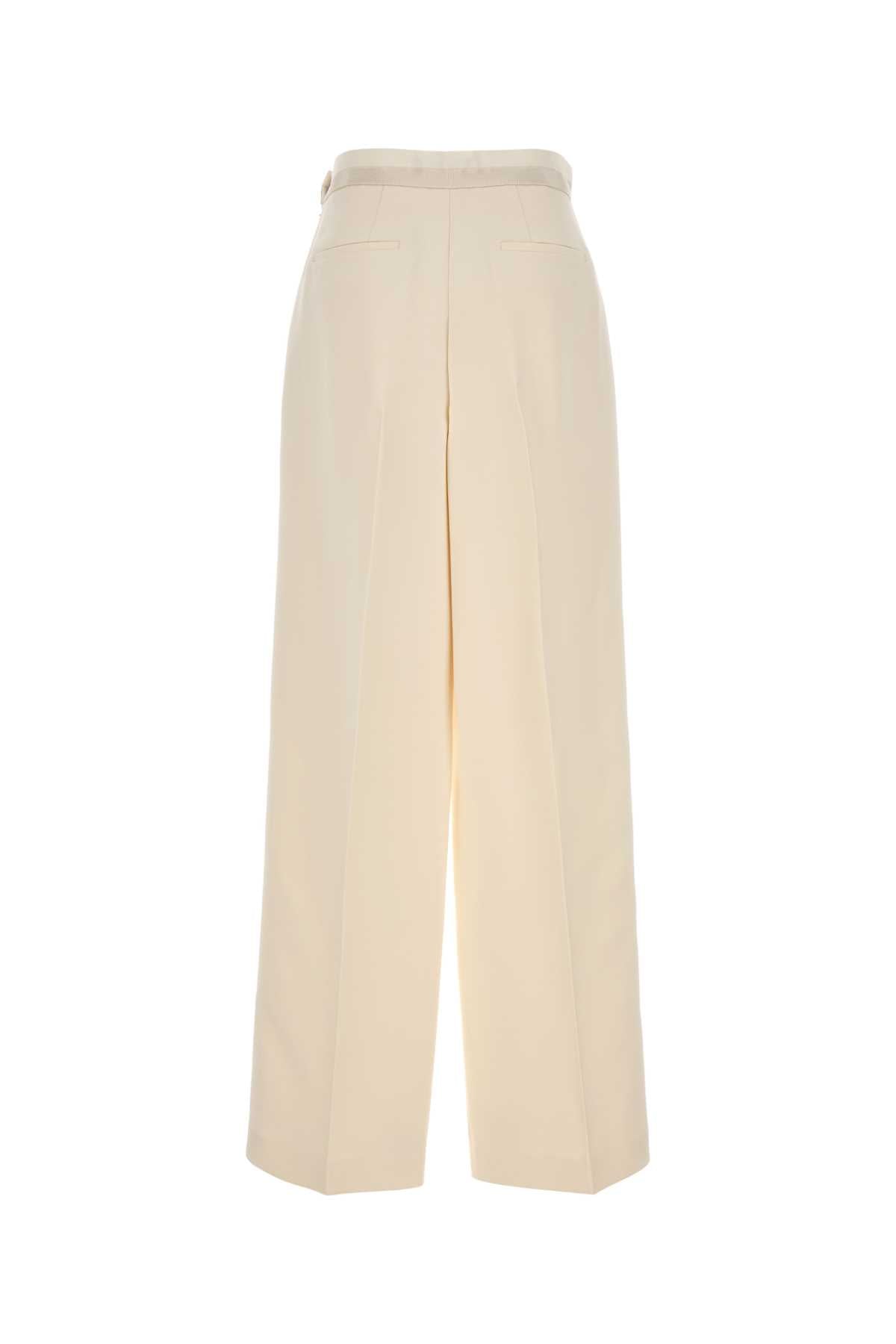 Fendi Women Ivory Wool Blend Pant