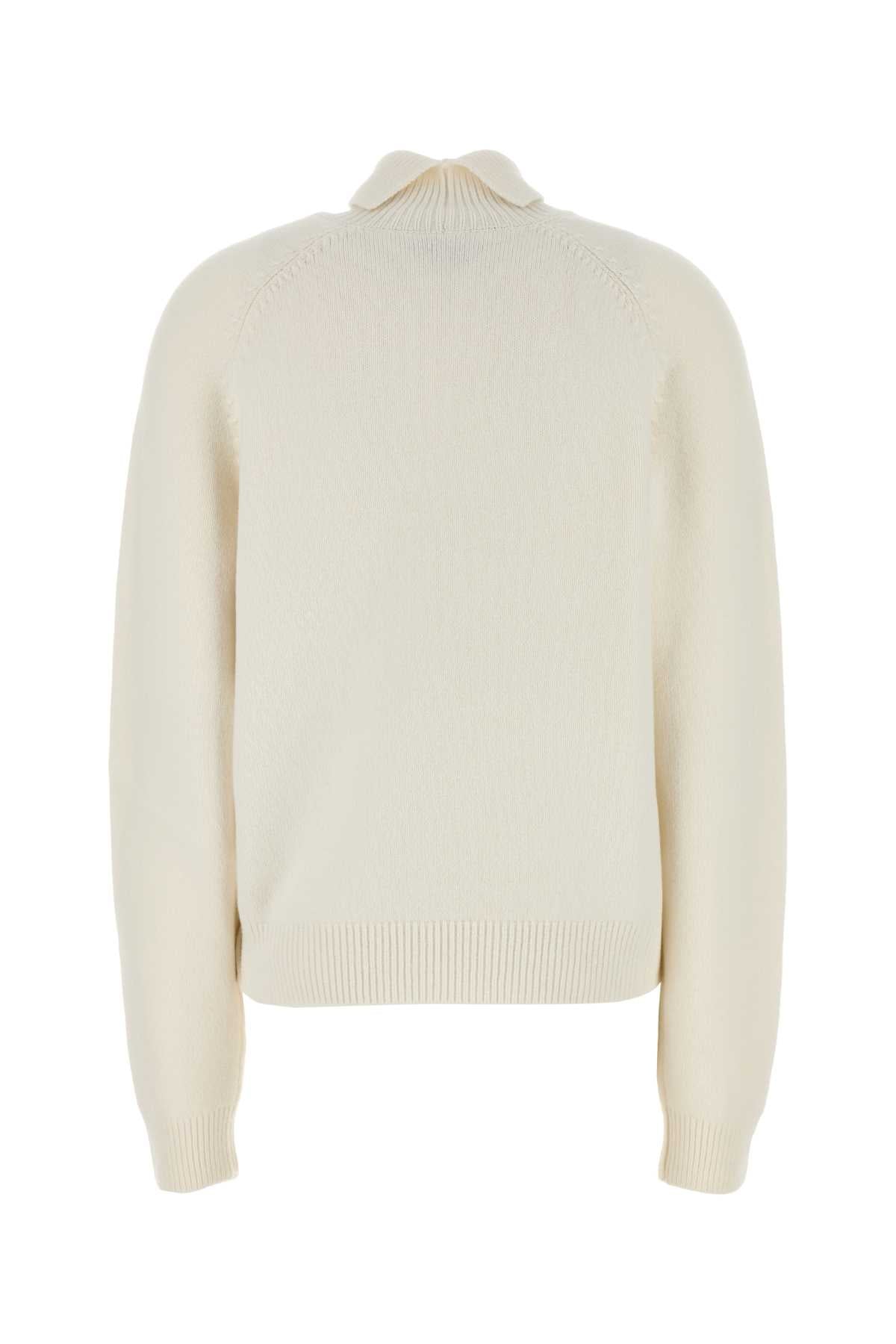 Fendi Women White Cashmere Blend Sweater