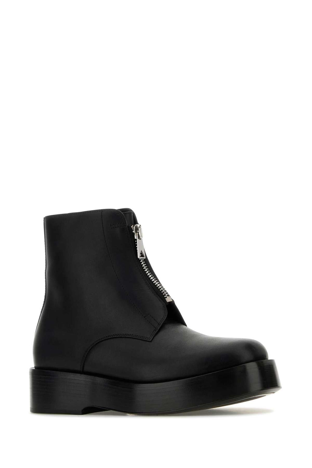 Bottega Veneta Men Black Leather Torino Ankle Boots