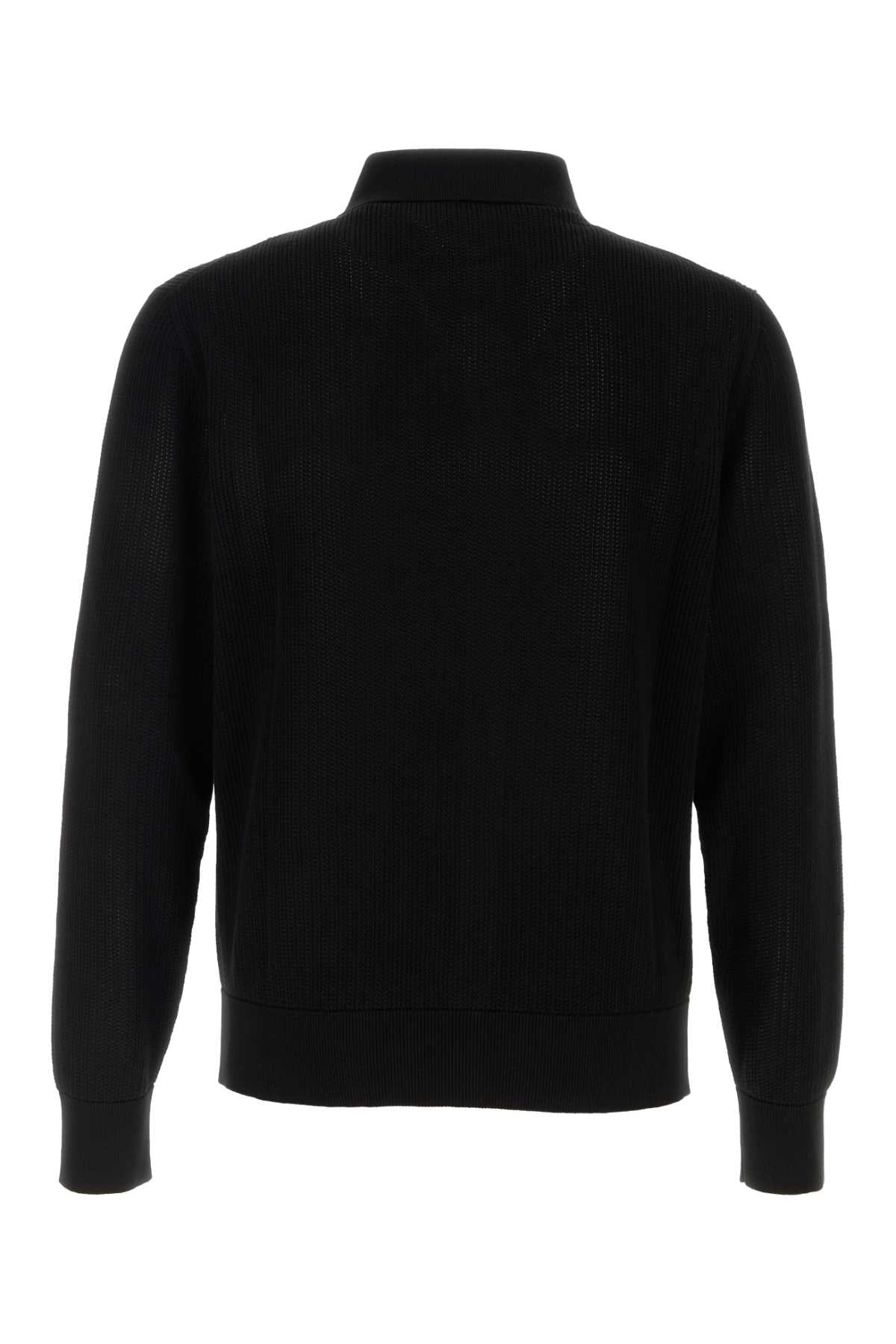 Dolce & Gabbana Men Black Mesh Cardigan