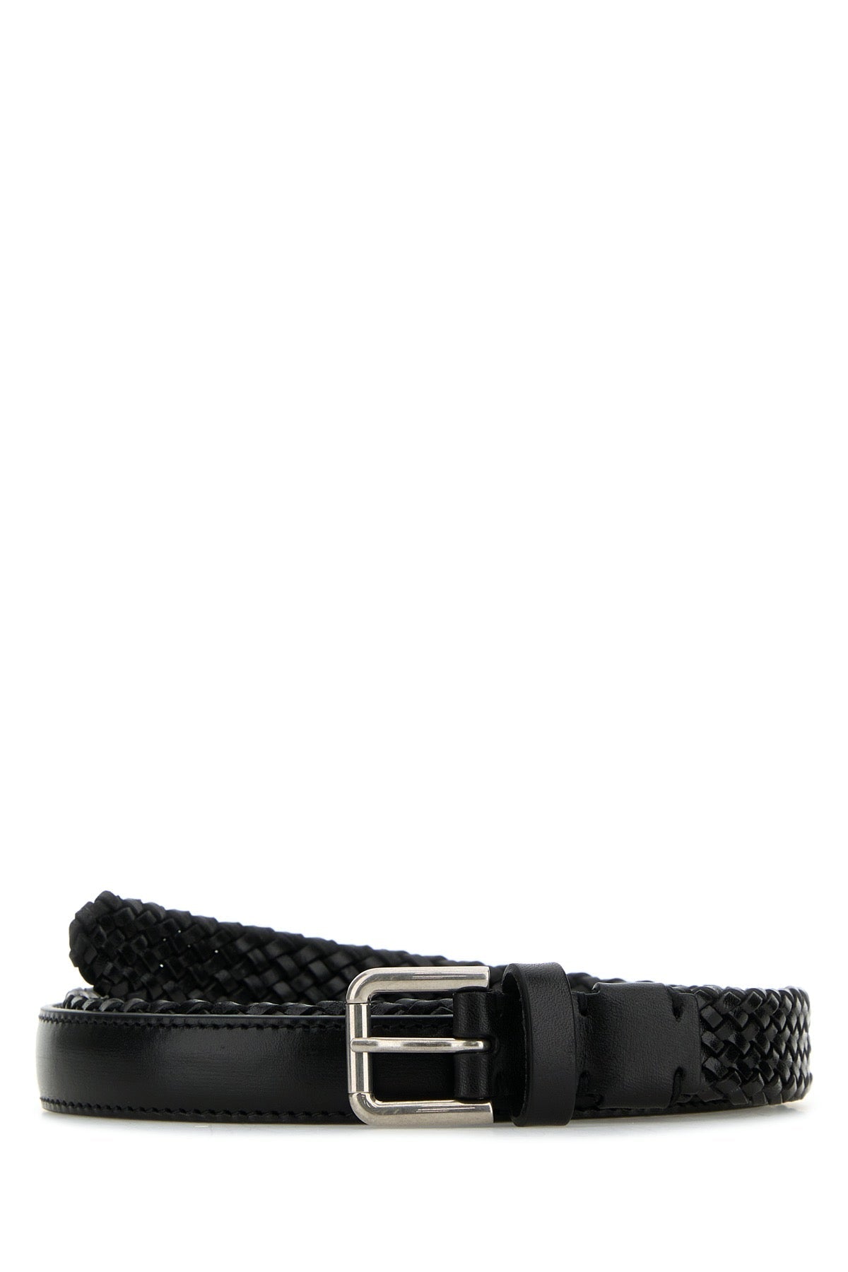 Dolce & Gabbana Men Black Leather Belt