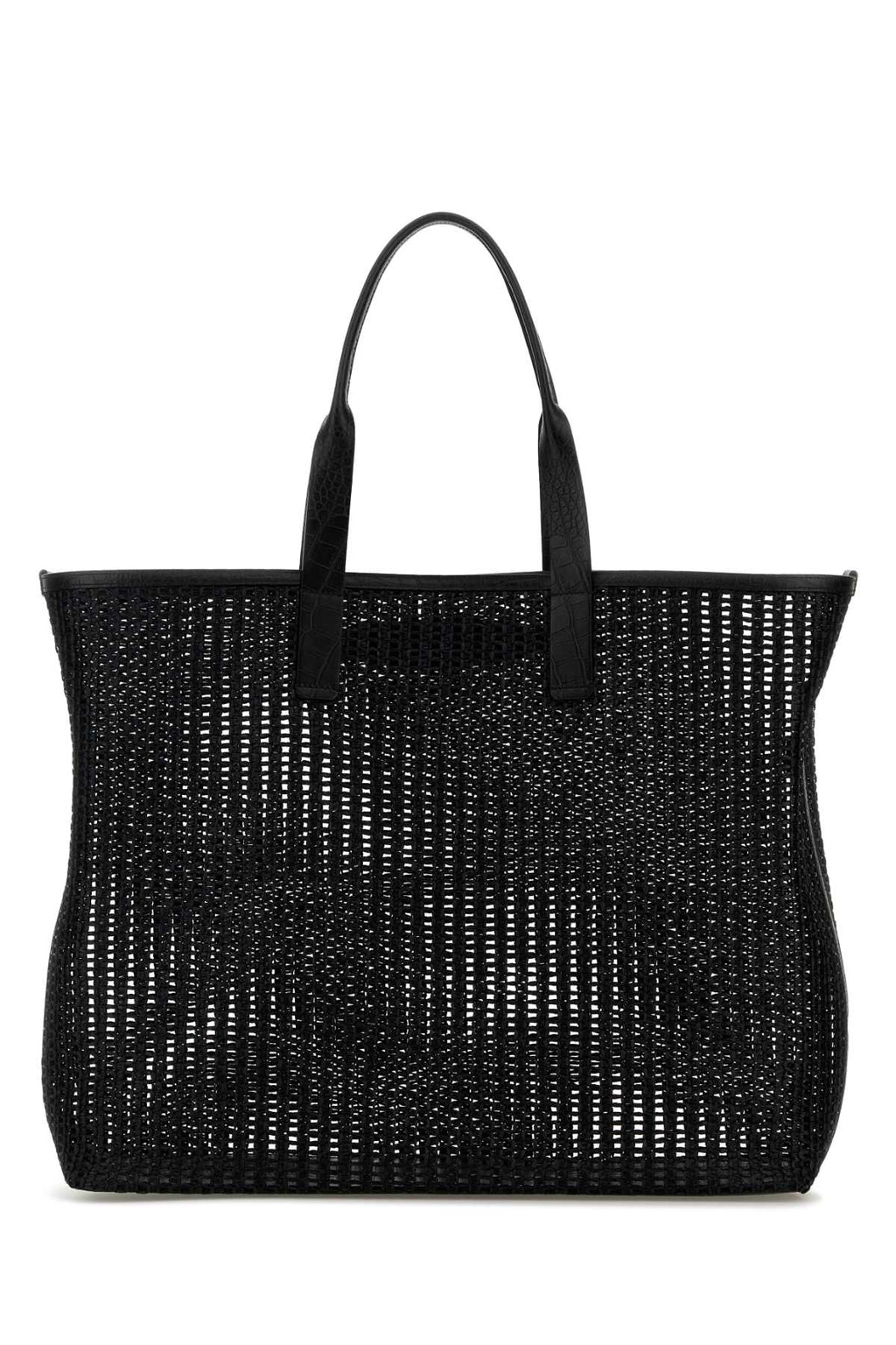 Dolce & Gabbana Men Black Mesh Shopping Bag