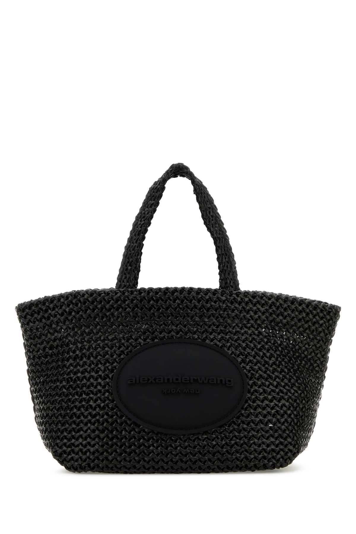 Alexander Wang Women Black Crochet Small Punch Handbag