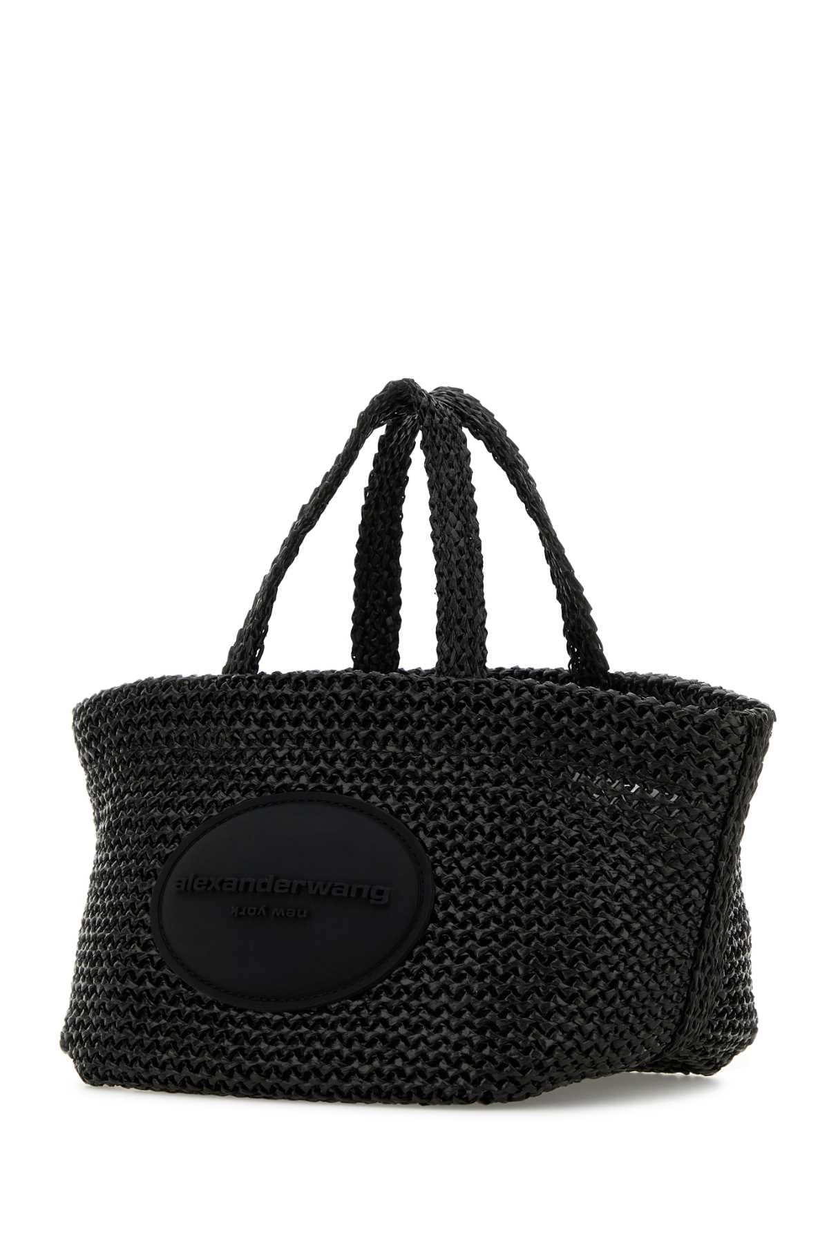 Alexander Wang Women Black Crochet Small Punch Handbag