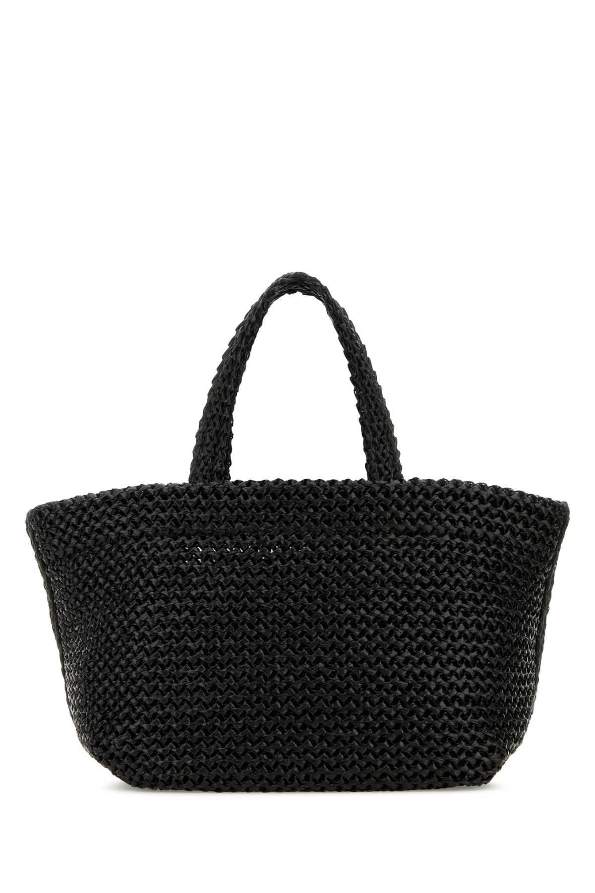 Alexander Wang Women Black Crochet Small Punch Handbag