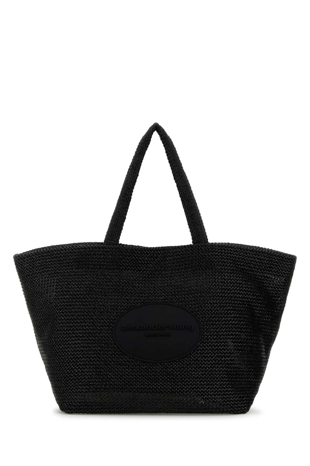 Alexander Wang Women Black Crochet Xl Punch Shopping Bag