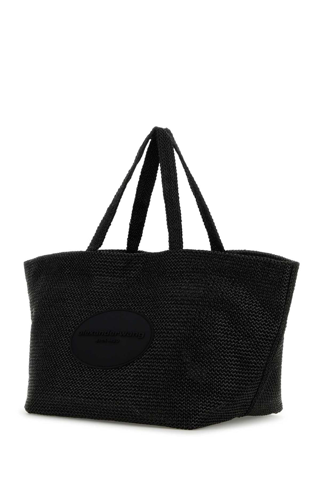 Alexander Wang Women Black Crochet Xl Punch Shopping Bag