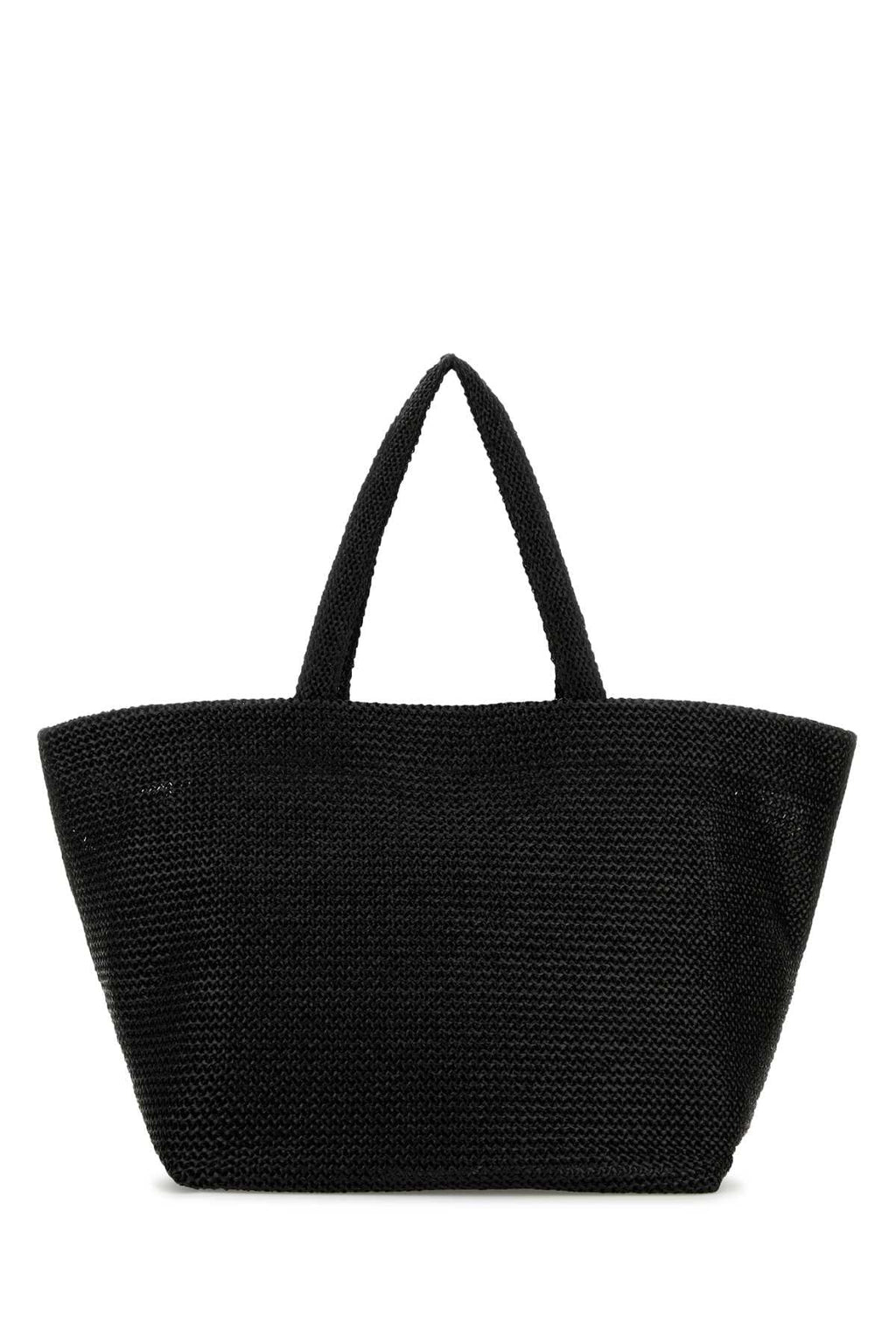 Alexander Wang Women Black Crochet Xl Punch Shopping Bag