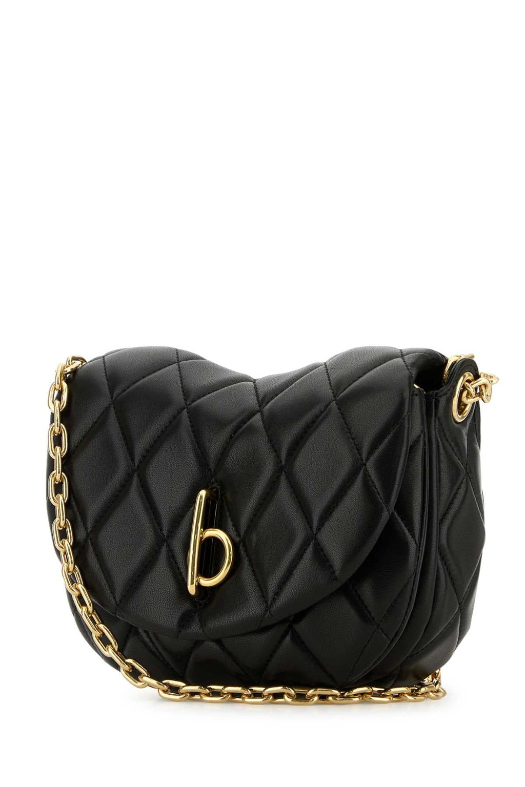 Burberry Women Black Leather Rocking Horse Shoulder Bag