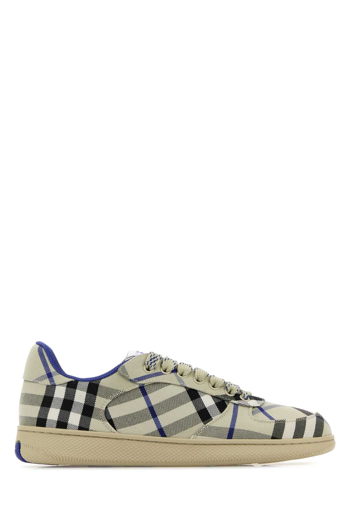 Burberry Women Embroidered Canvas Terrace Sneakers