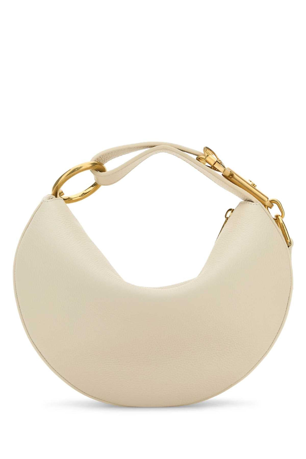 Burberry Women Ivory Leather Knight Arc Handbag