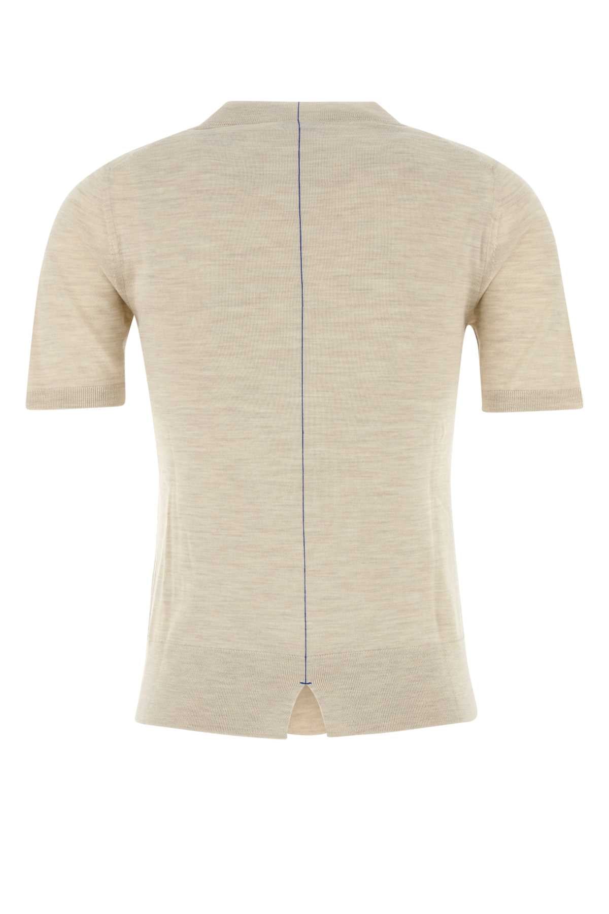 Burberry Women Sand Wool T-Shirt